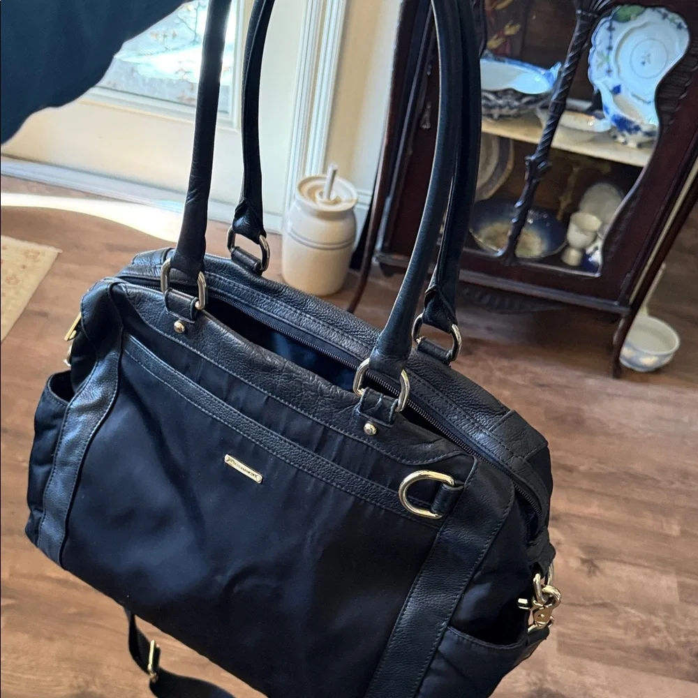 Rebecca Minkoff Knocked up Black Nylon and Leather Diaper bag Tote